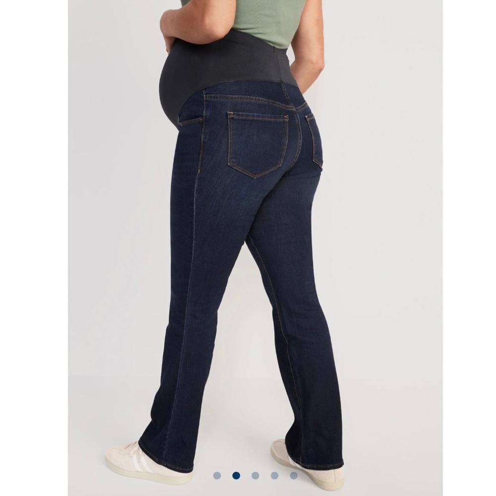 Old Navy Full Panel Bootcut Maternity Jeans - Picture 2 of 6